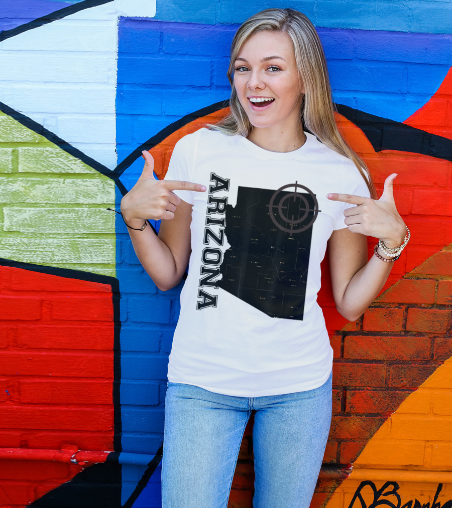 Arizona Map Classic Fun With Target T-Shirt