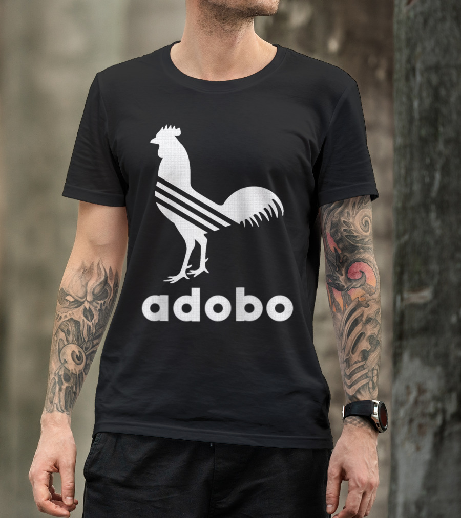 Adobo Rooster Logo With Classic And Funny Filipino T-Shirt