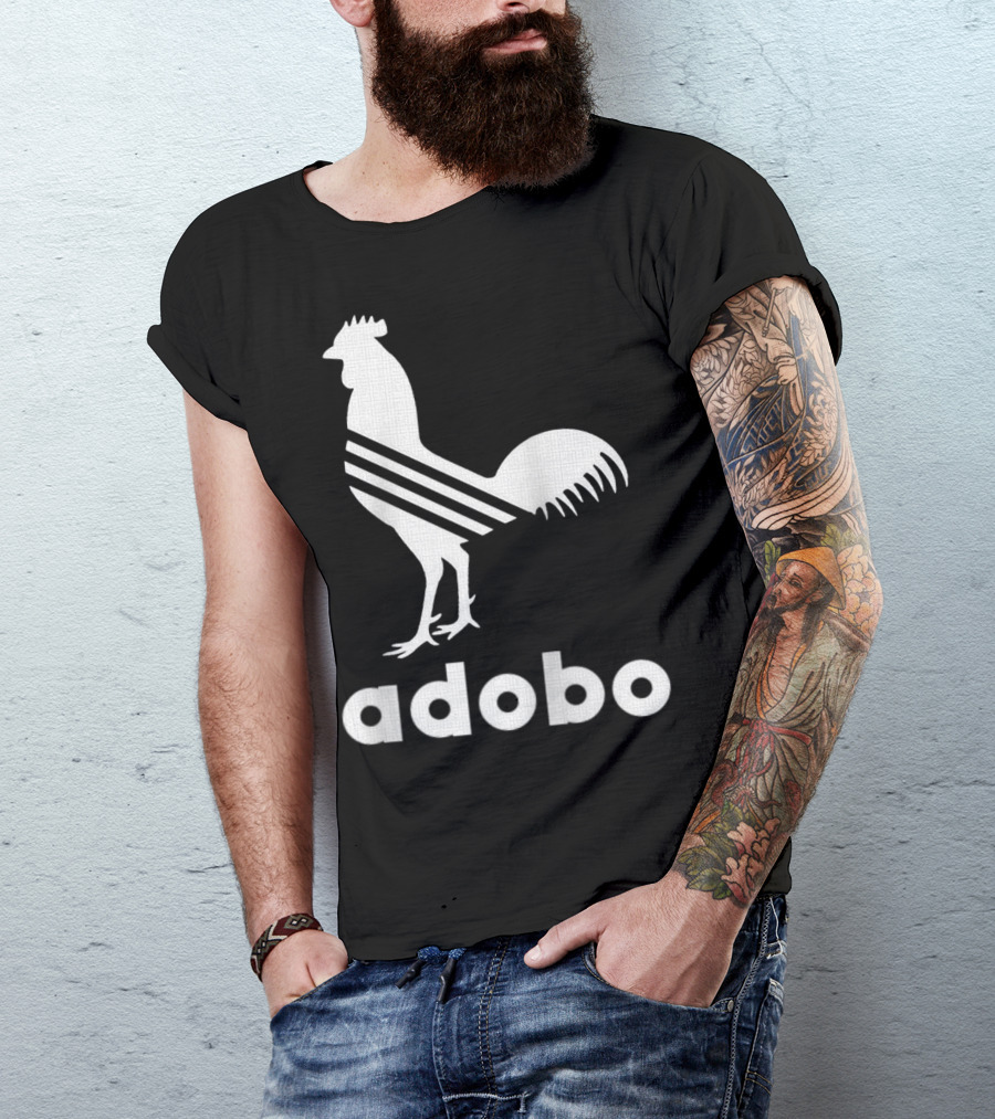 Adobo Rooster Logo With Classic And Funny Filipino T-Shirt
