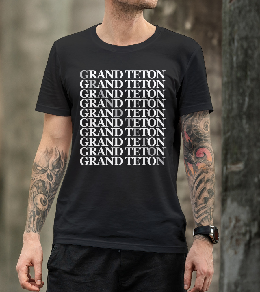 Grand Teton Classic Repeating Cross Pattern Grand Teton T-Shirt