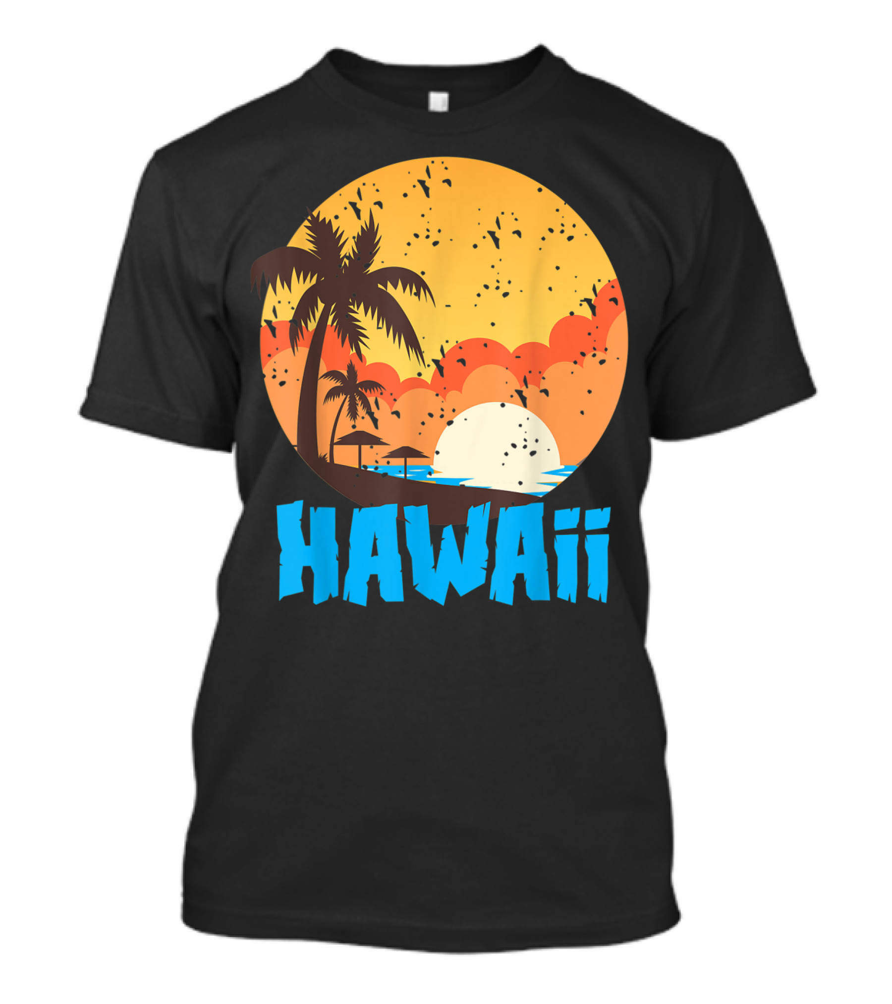 Hawaii Sunset Palm Beach T-Shirt