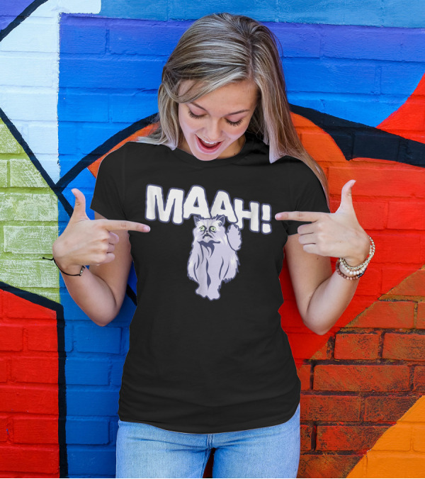 Mysterious Cat Exclaiming Maah T-Shirt