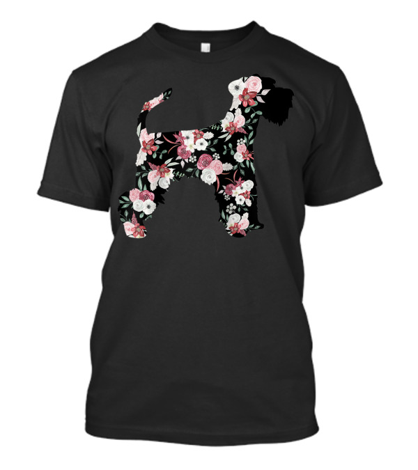 Minischnauzer Floral T-Shirt