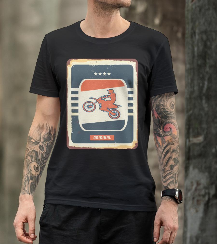 Original Retro Motocross And Dirt Bike Vintage Moto T-Shirt