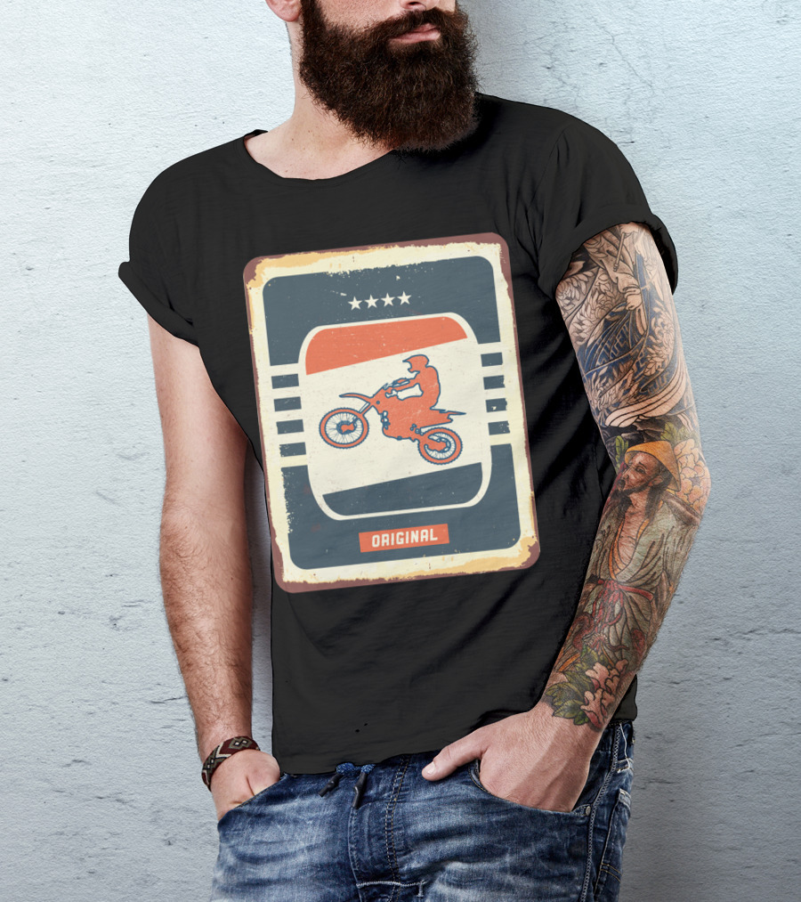 Original Retro Motocross And Dirt Bike Vintage Moto T-Shirt