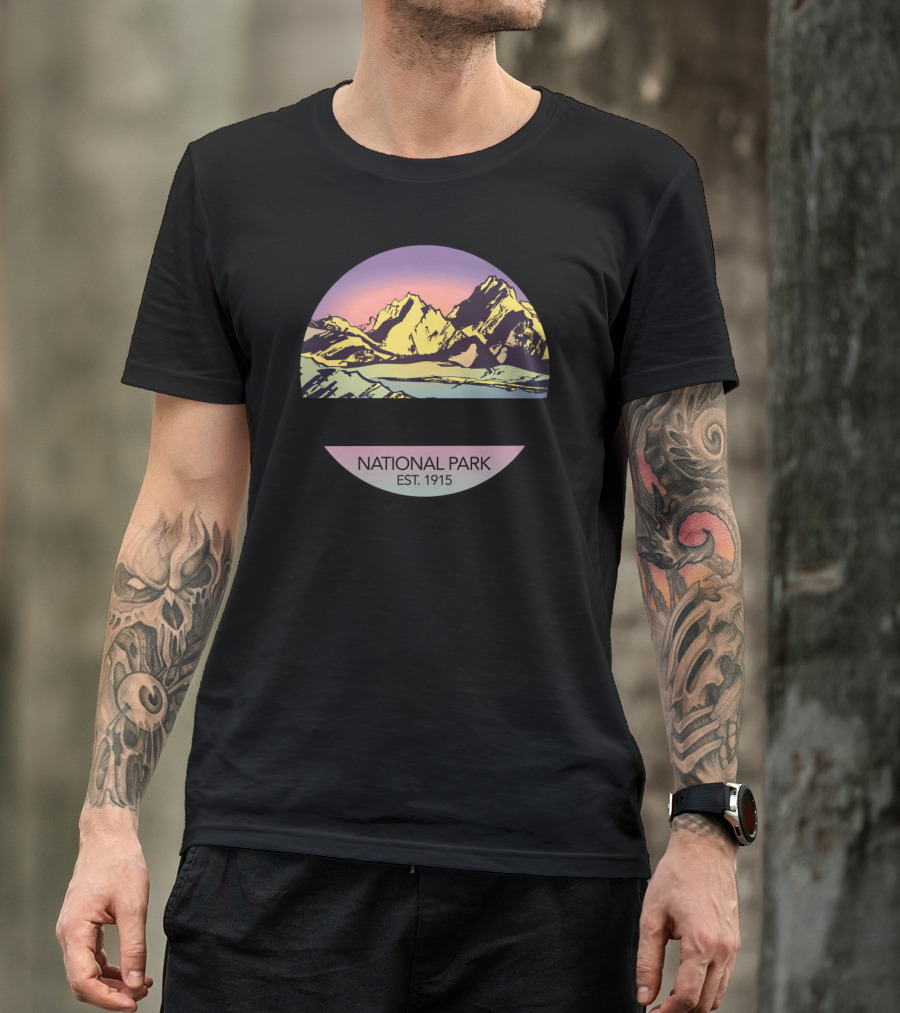 Rocky Mountain National Park Est. 1915 Retro Vintage Rocky Mountain T-Shirt