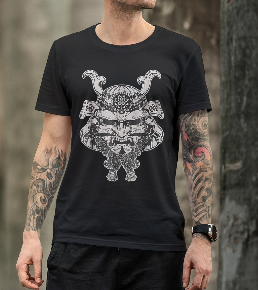 Samurai Warrior Original Japanese Mask T-Shirt