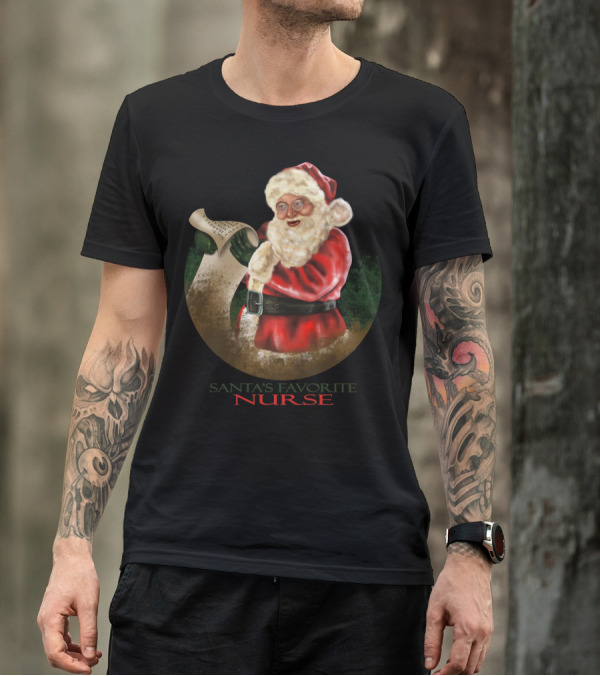 Santa's Favorite Nurse T-Shirt