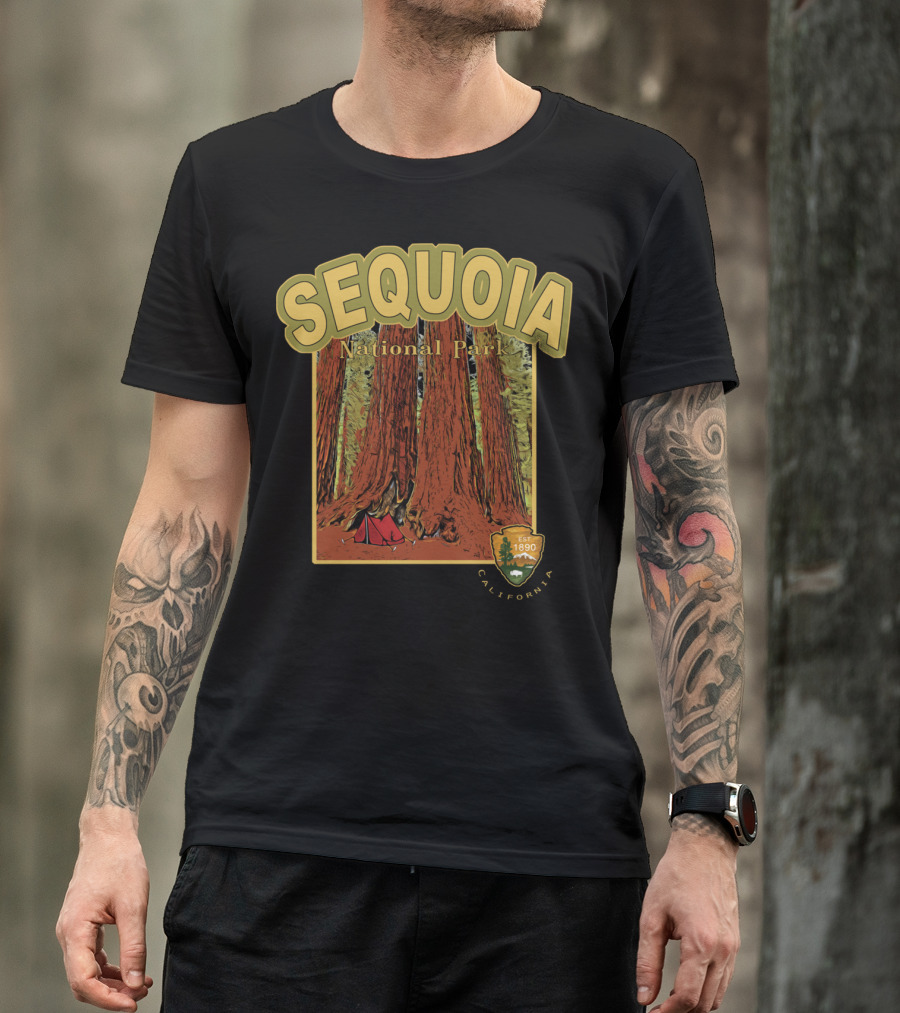 Sequoia National Park Giant Forest California Est 1890 T-Shirt