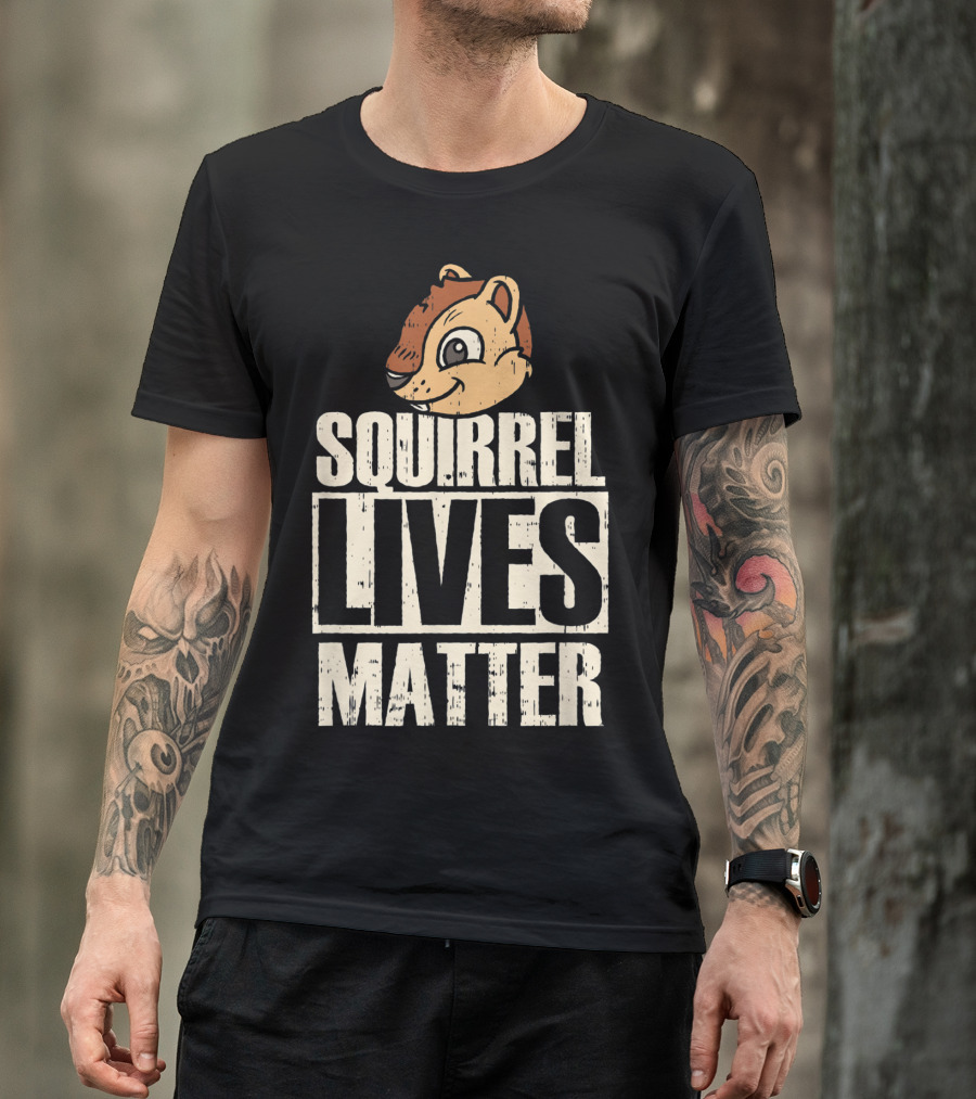 Squirrel Lives Matter Funny Squirrel Head T-Shirt