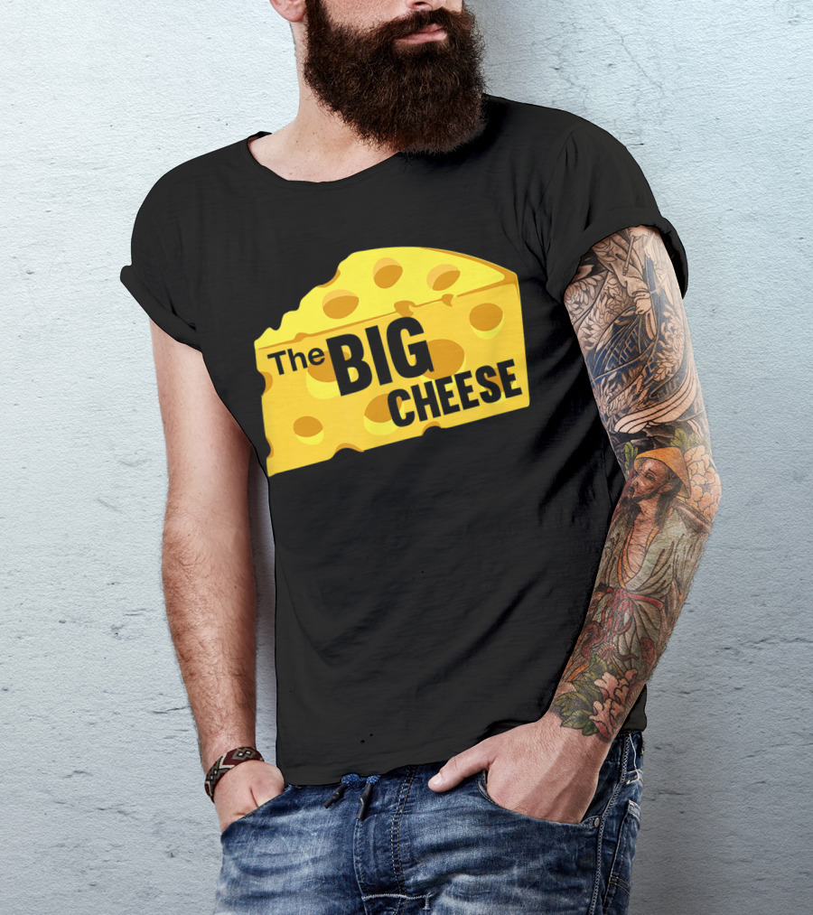 The Big Cheese Emphasizing A Large Yellow Wedge T-Shirt