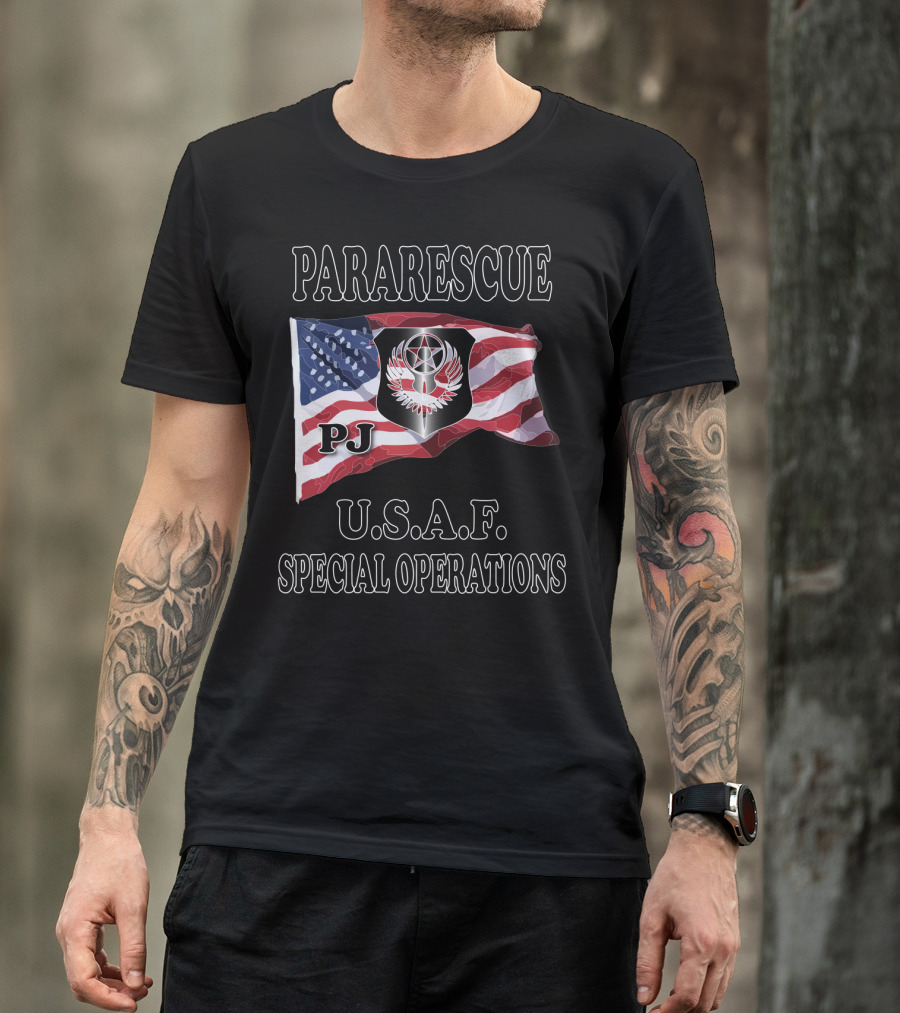 PARARESCUE PJ USAF SPECIAL OPERATIONS T-Shirt