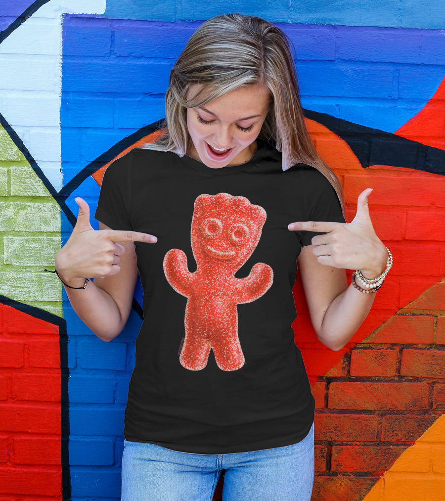 Sour Patch Kids Candy Red Gummy Smiling Figure T-Shirt