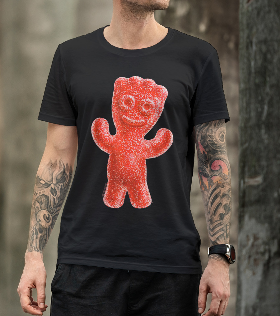 Sour Patch Kids Candy Red Gummy Smiling Figure T-Shirt