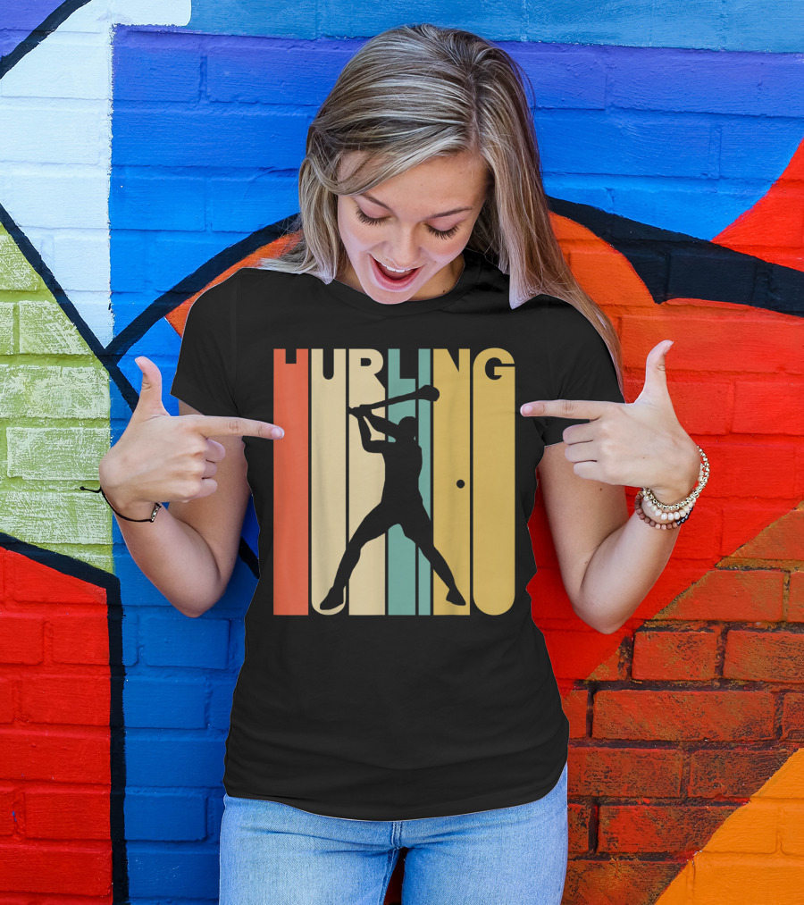 Hurling Vintage Style Retro T-Shirt