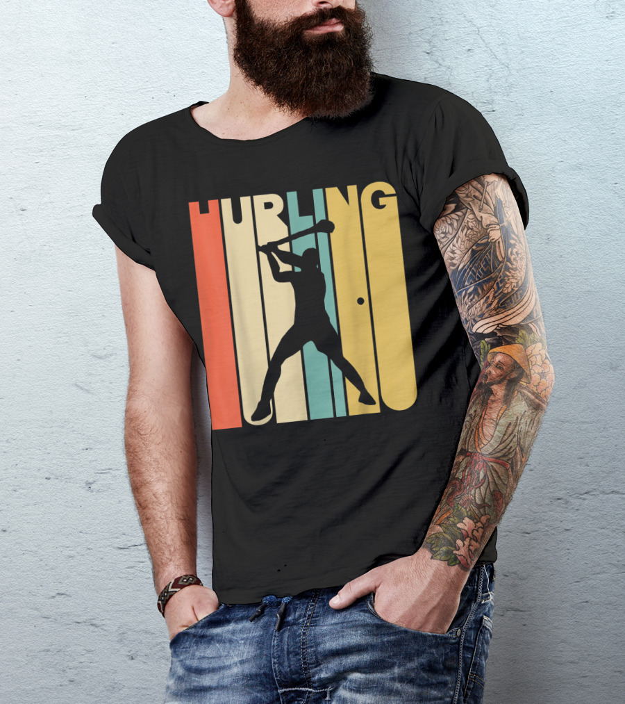 Hurling Vintage Style Retro T-Shirt