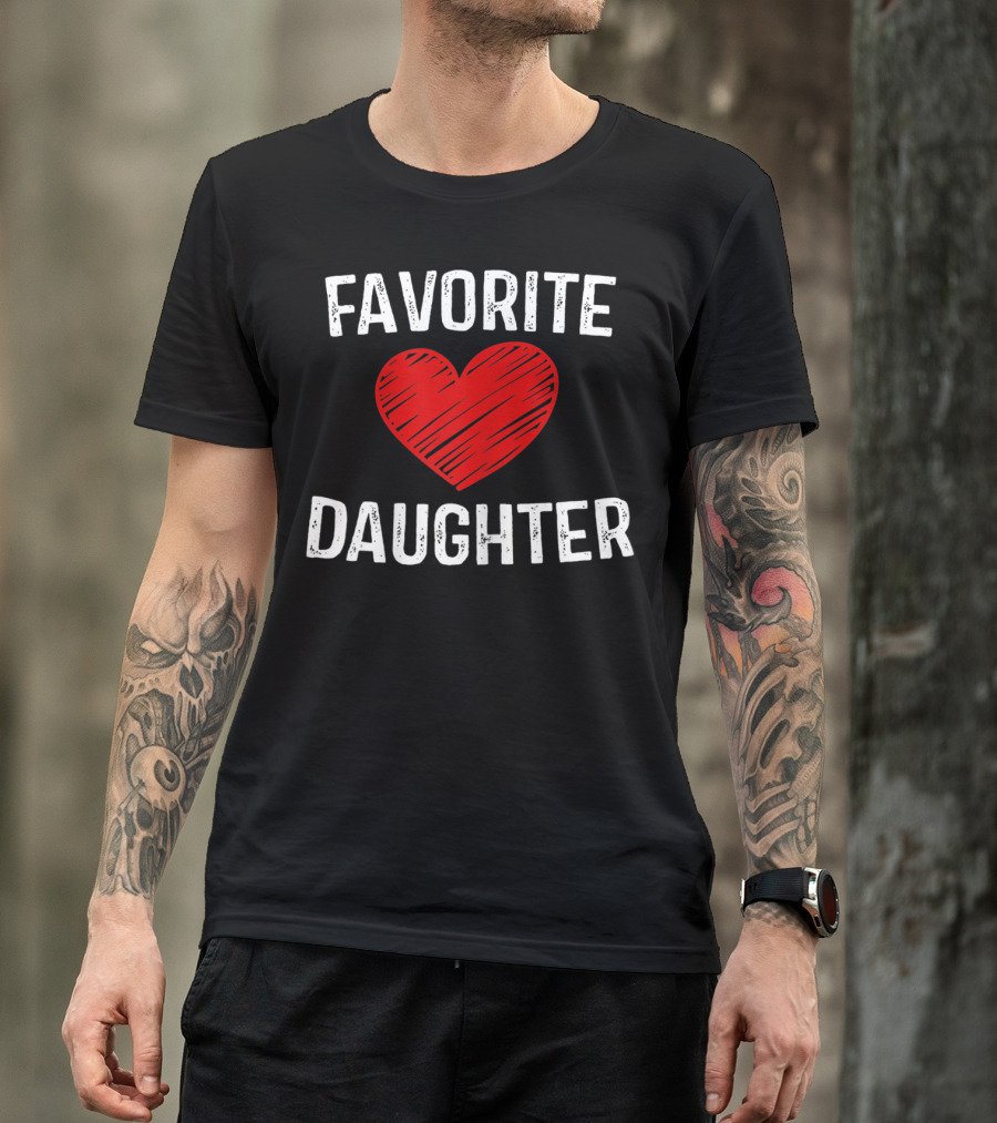 FAVORITE DAUGHTER Red Heart T-Shirt