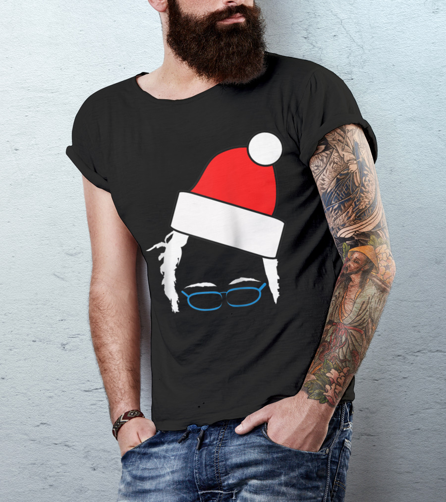 Bernie Sanders Santa Hat Christmas Holiday T-Shirt