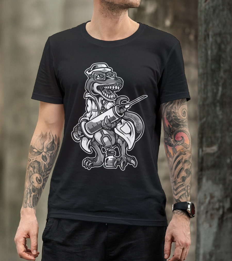 Funny Cute Nurse Dinosaur Love Registered T-Shirt