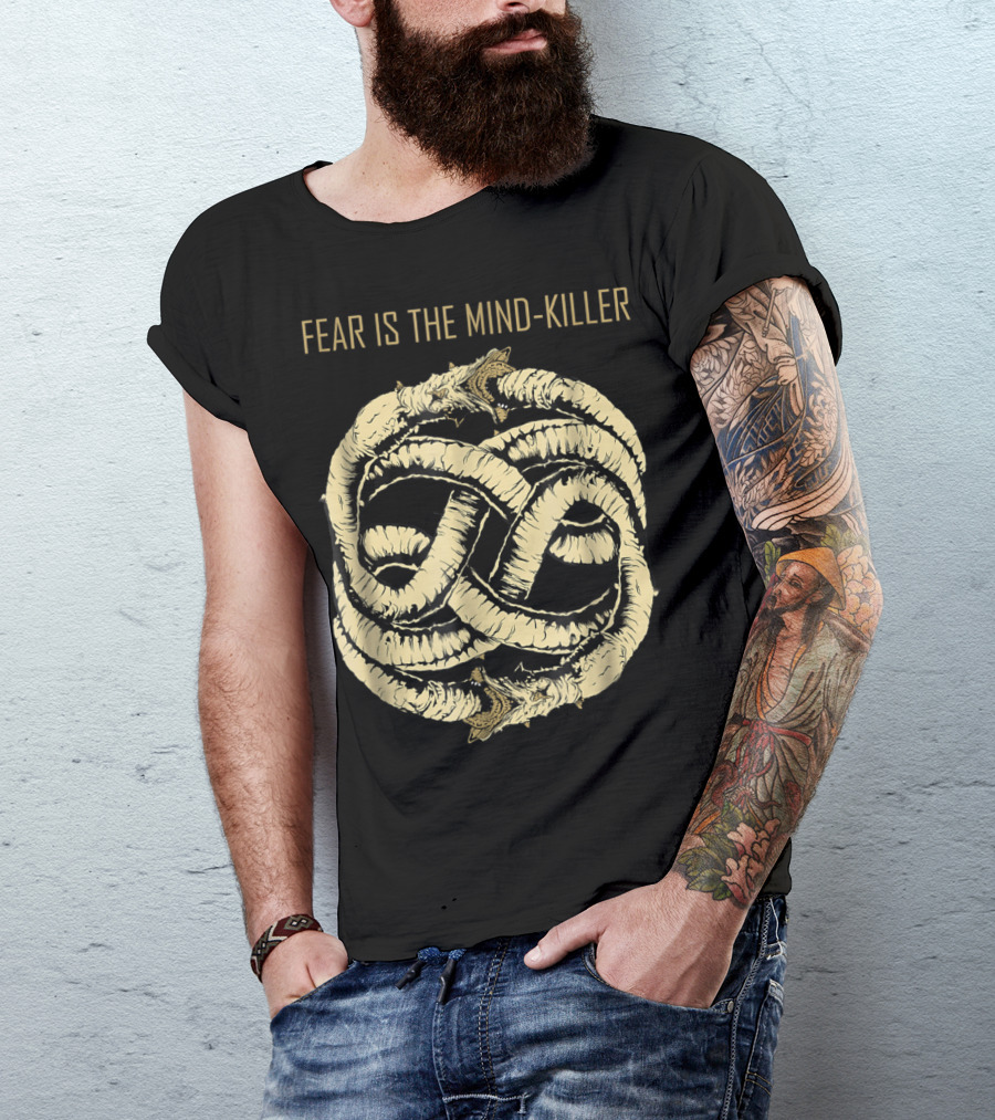 Fear Is The Mind Killer Ouroboros Symbol Dune T-Shirt