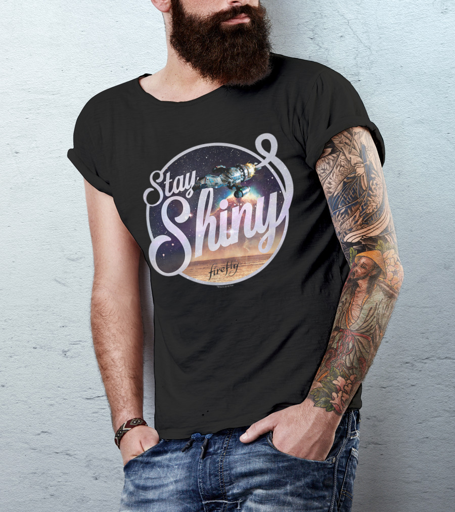 Stay Shiny Firefly Spaceship Galaxy T-Shirt