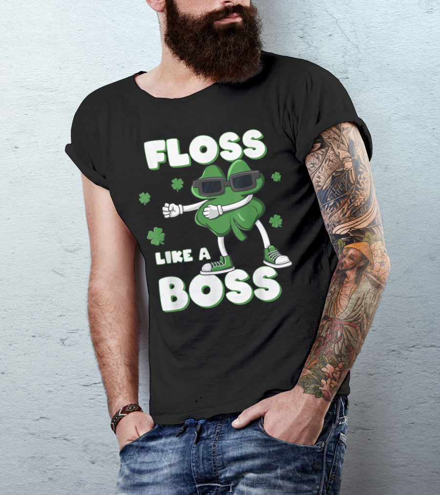 FLOSS LIKE A BOSS SHAMROCK SHADES DANCE T-Shirt