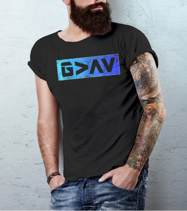 G>∧∨ Blue Gradient Spiritual T-Shirt