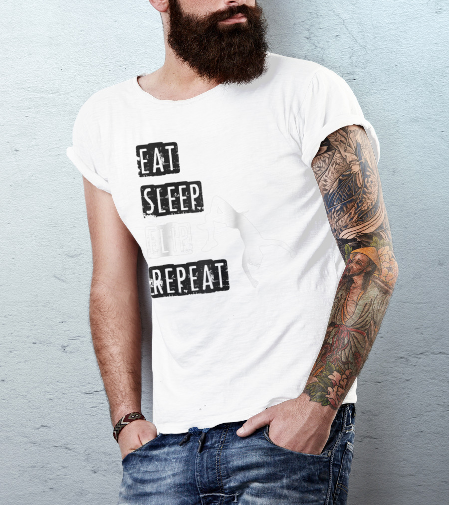 Gymnastics Eat Sleep Flip Repeat Gymnast T-Shirt