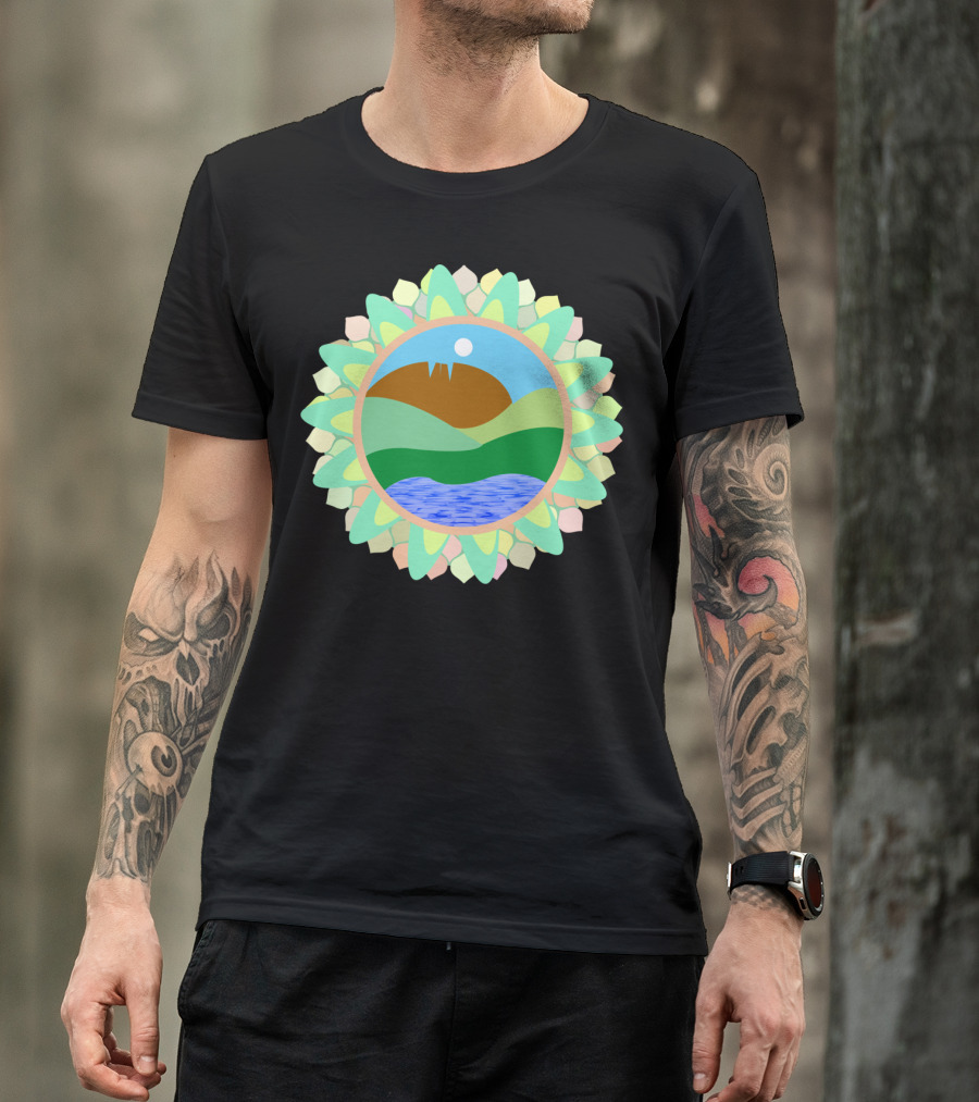Horsetooth Rock Fort Collins Colorado Co Scenic Mountain Lake Sunburst T-Shirt
