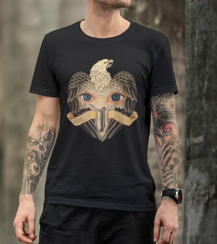 Eagle Heart With Eyes Magician Man T-Shirt