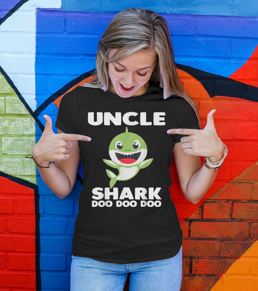 UNCLE SHARK DOO DOO DOO Baby Shark Song Inspired T-Shirt
