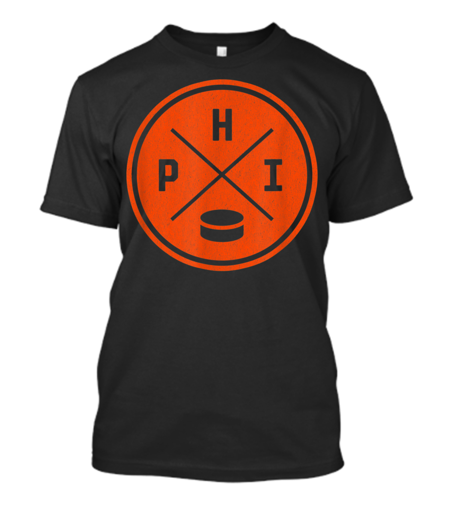 Classic Philadelphia Hockey PHI Circle Puck T-Shirt
