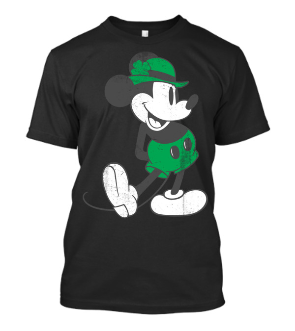 Disney Mickey Mouse Classic Green St. Patrick's Day Edition T-Shirt
