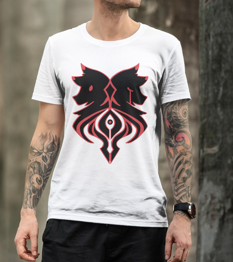 Aaron Lycan Twin Wolf Emblem T-Shirt