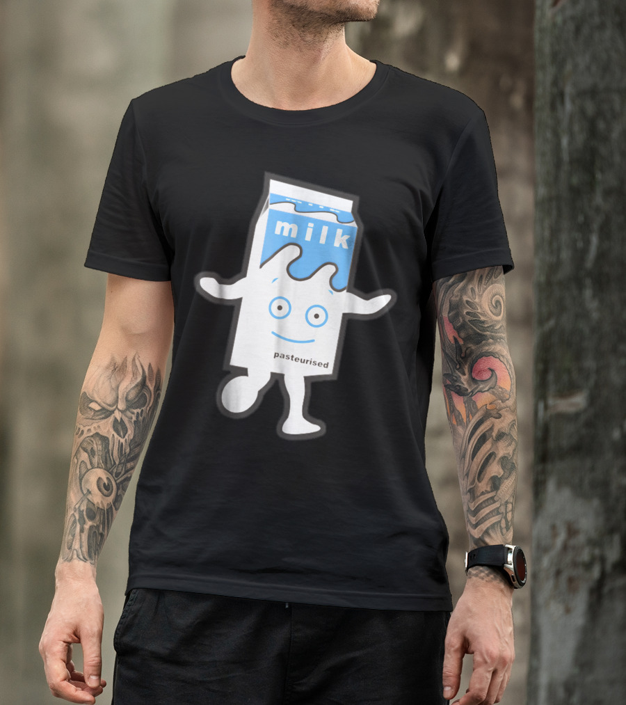 Blur Milky Milk Pasteurised Smiling Carton T-Shirt