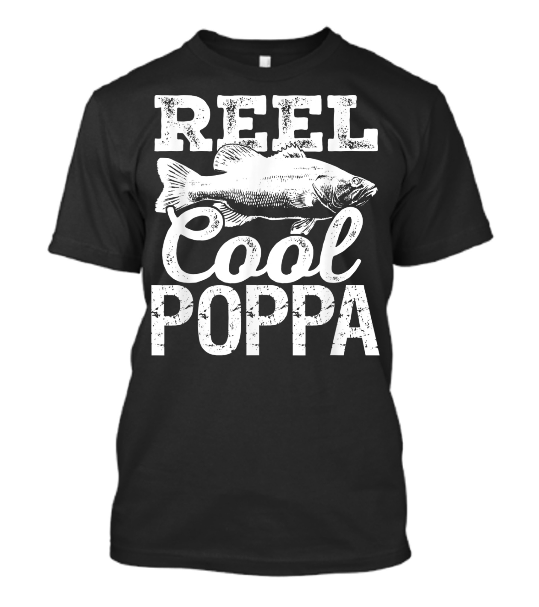 Reel Cool Poppa Fishing Outdoor Angler Fish T-Shirt