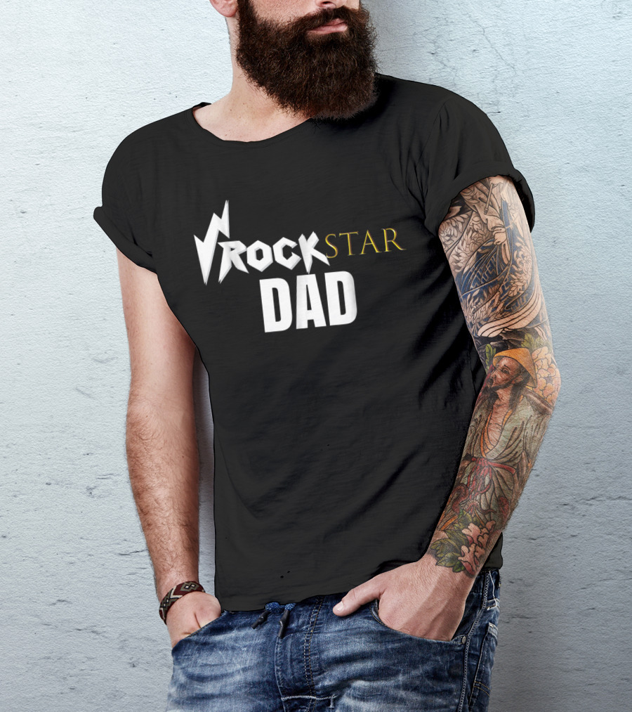 Rockstar Dad Birthday Party T-Shirt