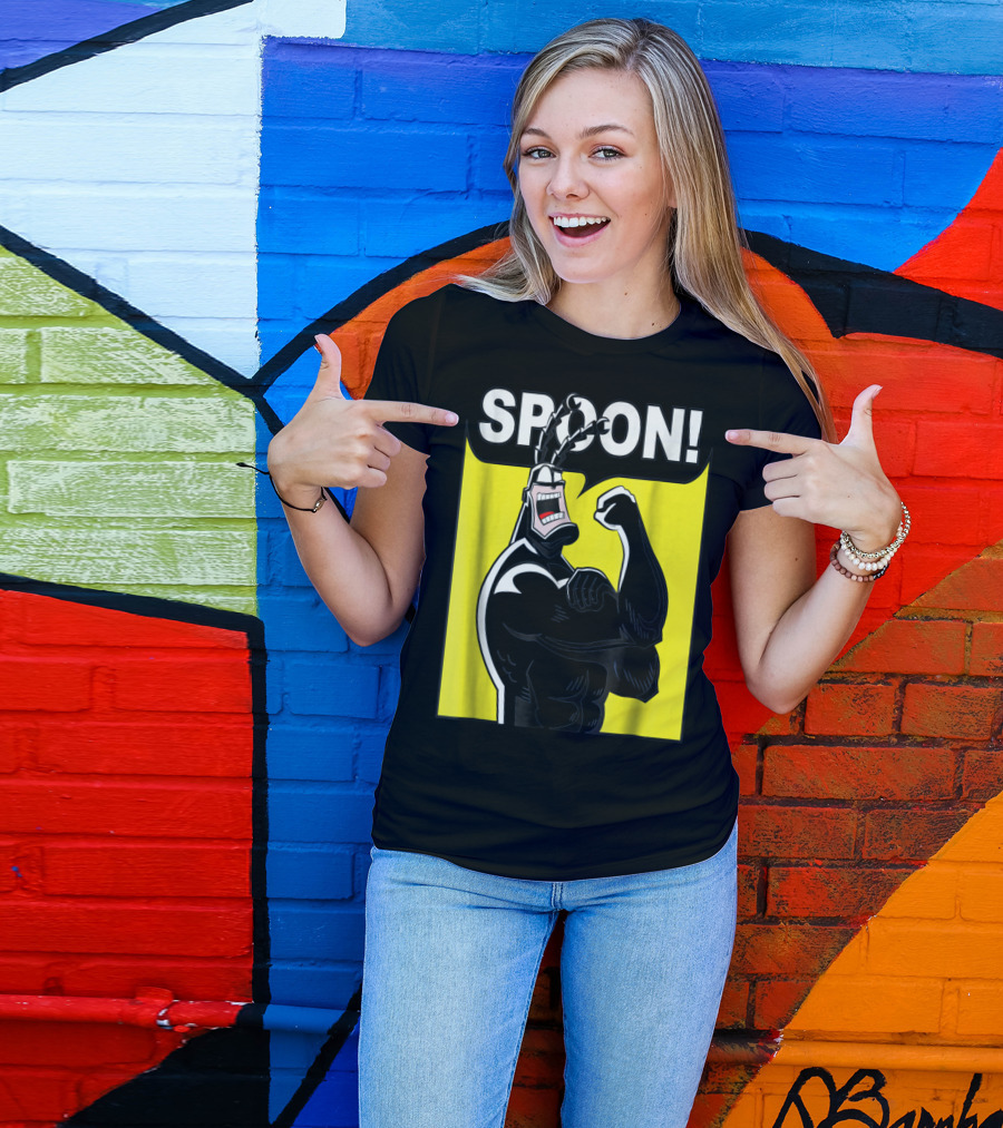 SPOON Tick Character Shouting Classic Comic T-Shirt