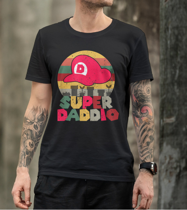 Super Daddio Retro Gamer Dad Hat T-Shirt
