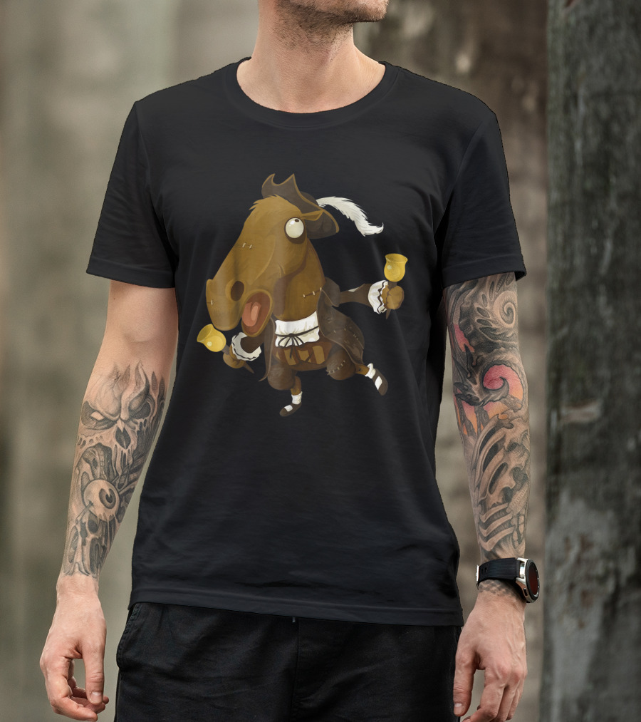 Funny Horse Joke For Horse Lovers Bell-Ringing 18th Century T-Shirt