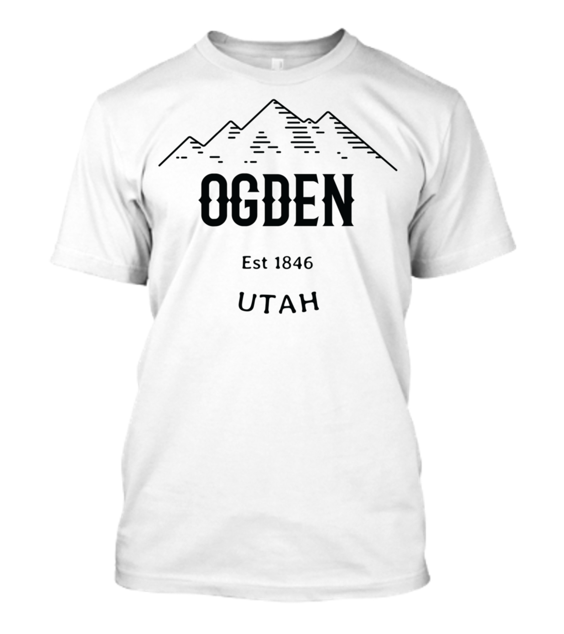 Ogden Utah Est 1846 Vintage Rocky Mountains T-Shirt