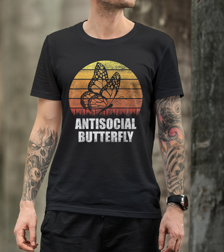 Antisocial Butterfly Classic Vintage Sunset T-Shirt