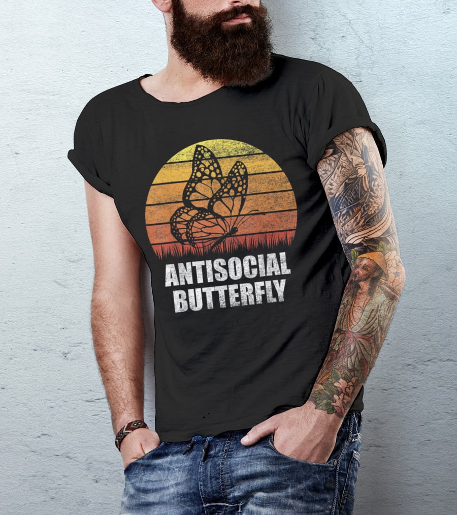 Antisocial Butterfly Classic Vintage Sunset T-Shirt