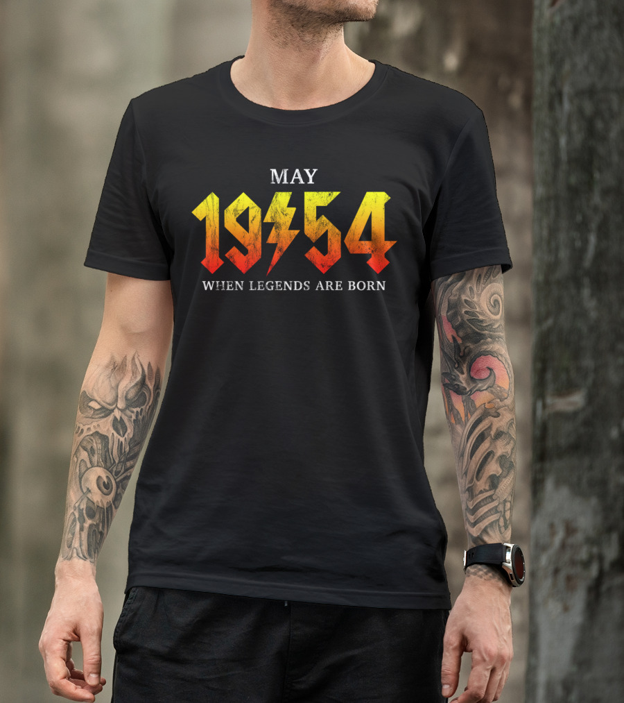 May 1954 When Legends Are Born Classic Rock T-Shirt