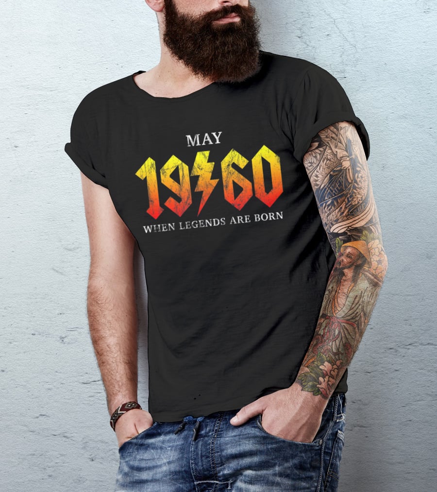 May 1960 When Legends Are Born Classic Rock T-Shirt