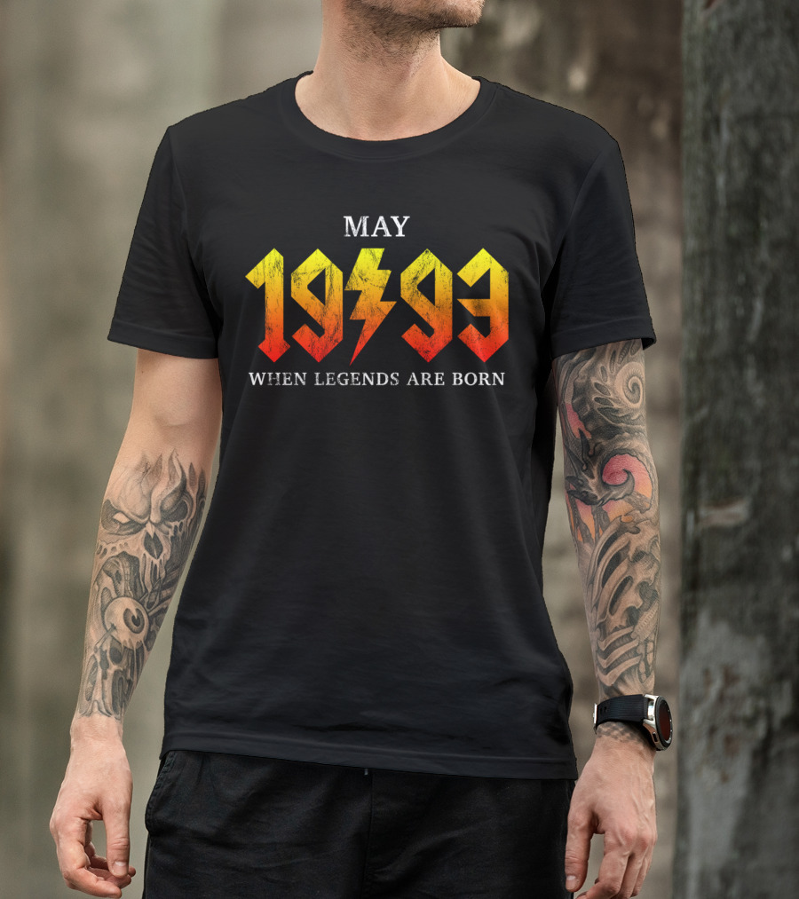 May 1993 When Legends Are Born Classic Rock Legend T-Shirt