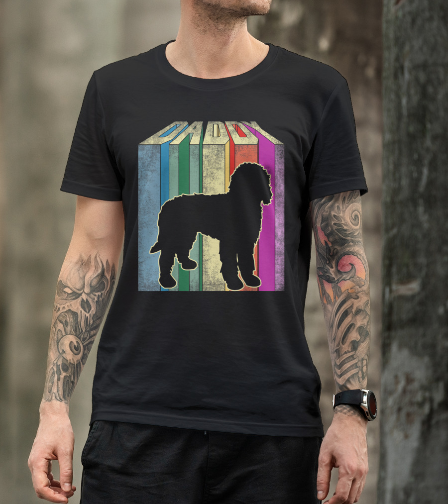 Daddy Multicolor Silhouette Doodle T-Shirt
