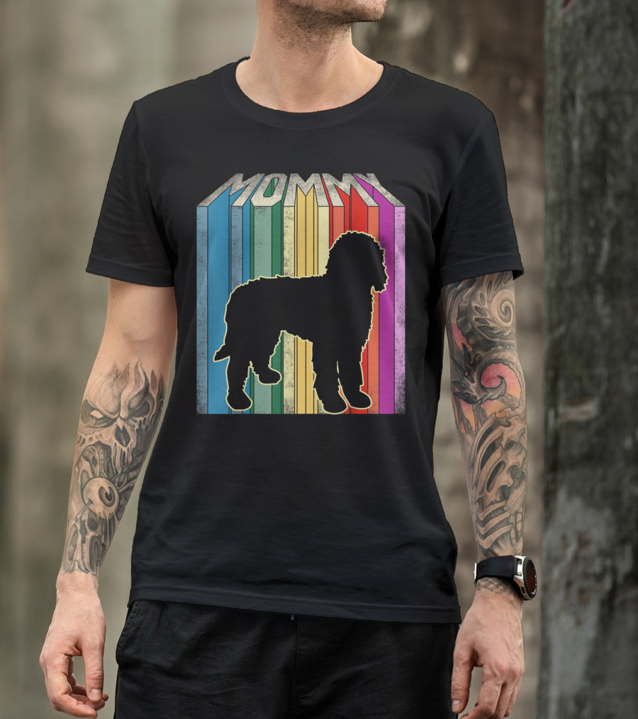 Rainbow Mommy Doodle Dog T-Shirt