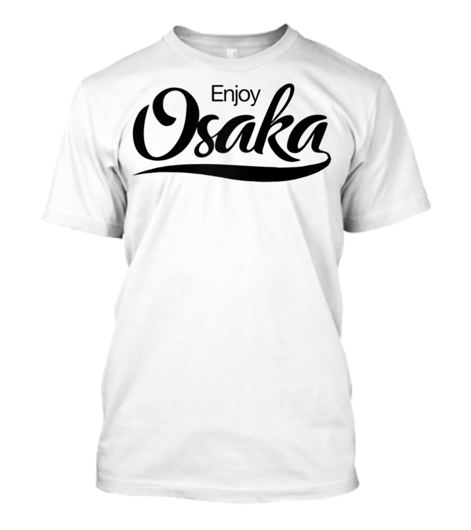 Enjoy Osaka Japan Classic Font For Japanese 90s T-Shirt