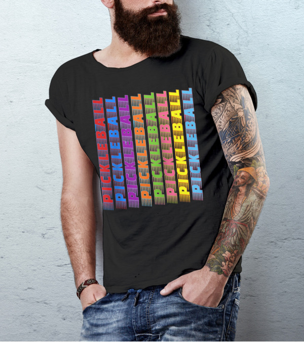 Pickleball Classic Multi-Colored T-Shirt